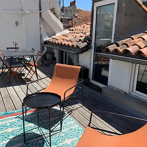 Toit Terrasse Vieux Port , Marseilles Frankreich